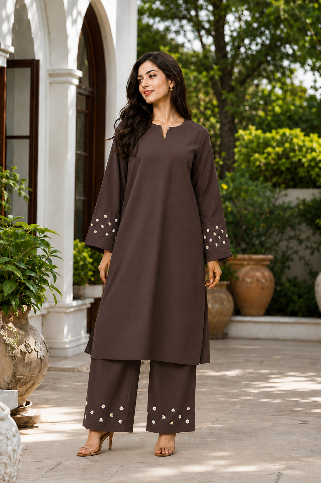 Mocha Daisy (2pc Lawn)