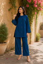 Deep Sapphire Blue Co-ord set (2pc)