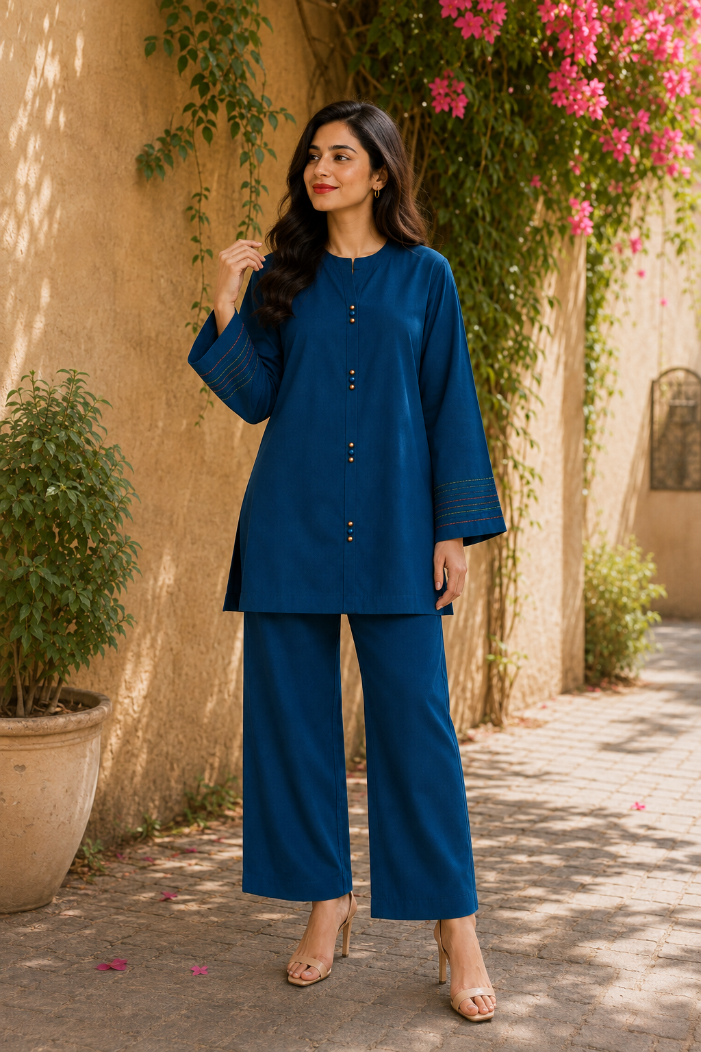 Deep Sapphire Blue Co-ord set (2pc)