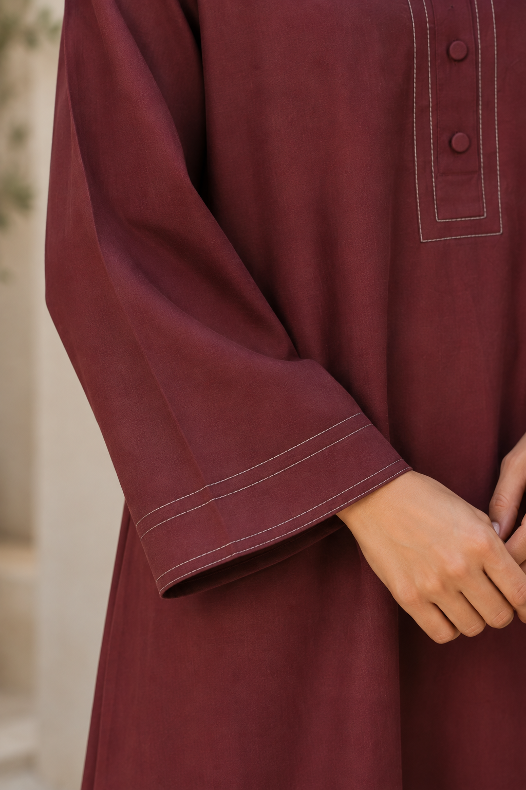 Maroon Co-Ord Set (2pc)