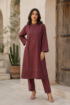 Maroon Co-Ord Set (2pc)