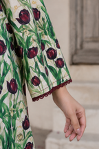 Rose Kurti Set with Dupatta (3pc)