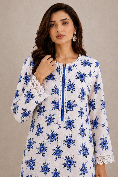 Azure Blossom Co-Ord Set (2pc)