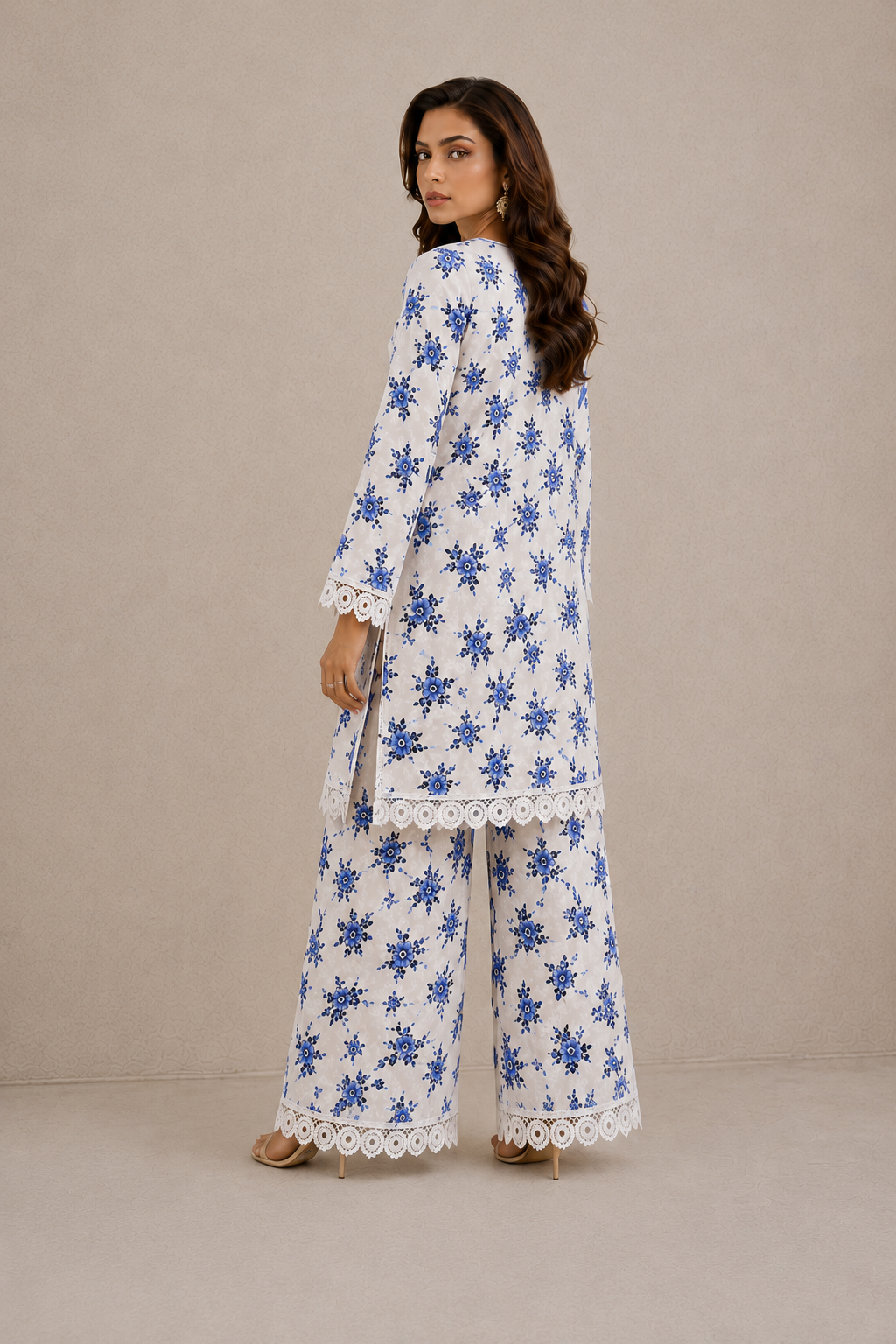 Azure Blossom Co-Ord Set (2pc)
