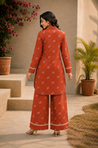 Rust Bloom Printed Co-Ord Set (2pc)